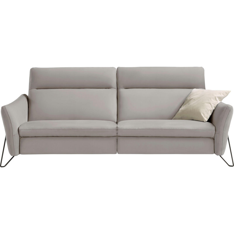 17 Stories Zweiersofa Allyza aus Echtleder | Wayfair.de